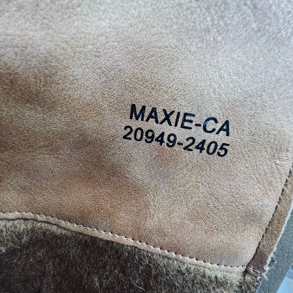 Patrizia MAXIE Manmade Leather Riding Boots By Spring Step Women’s 41 Camel